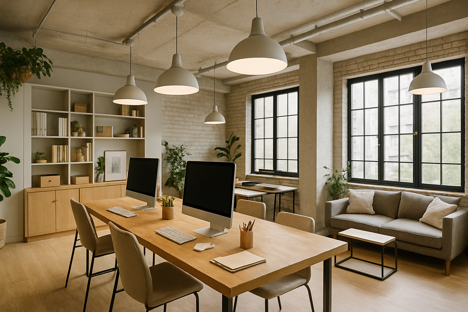 「働く」も「くつろぐ」も叶える、おしゃれな空間